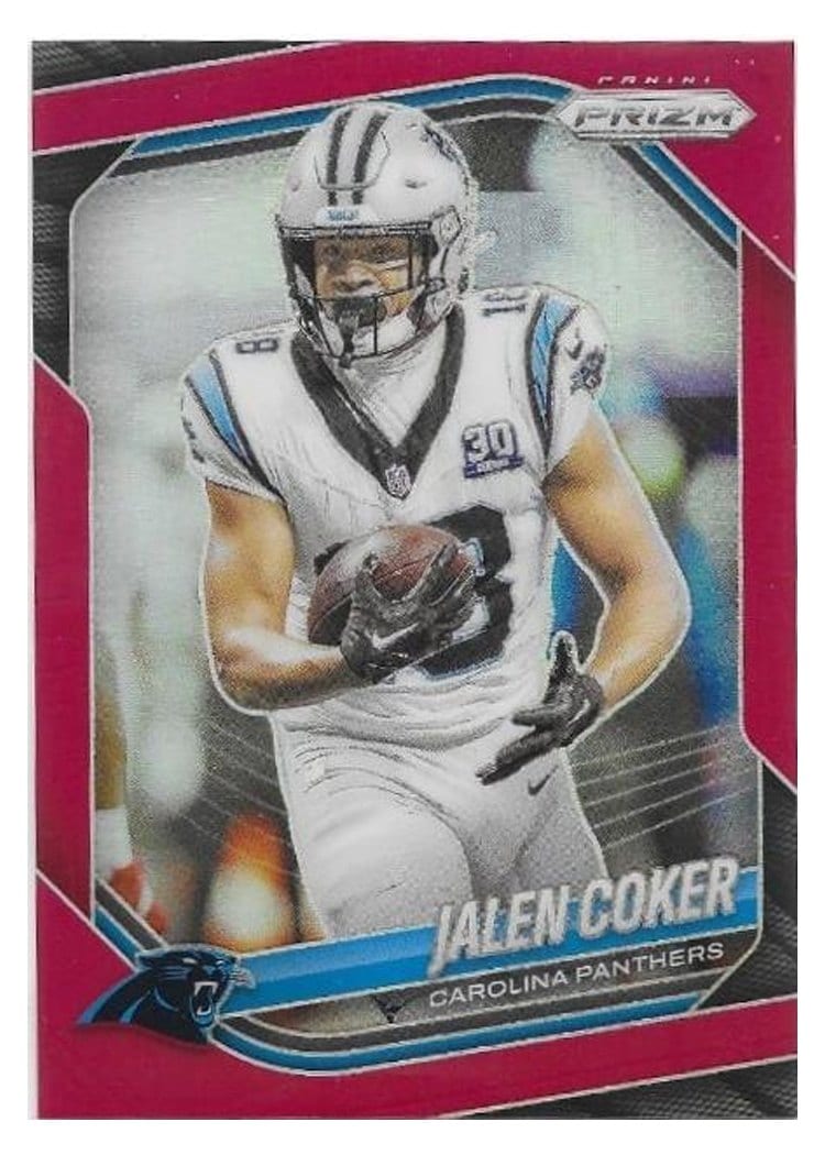 2025 Panini Prizm Base Set Jalen Coker Red #55 card