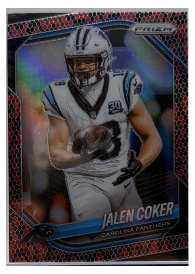 2025 Panini Prizm Base Set Jalen Coker Snakeskin #55 card