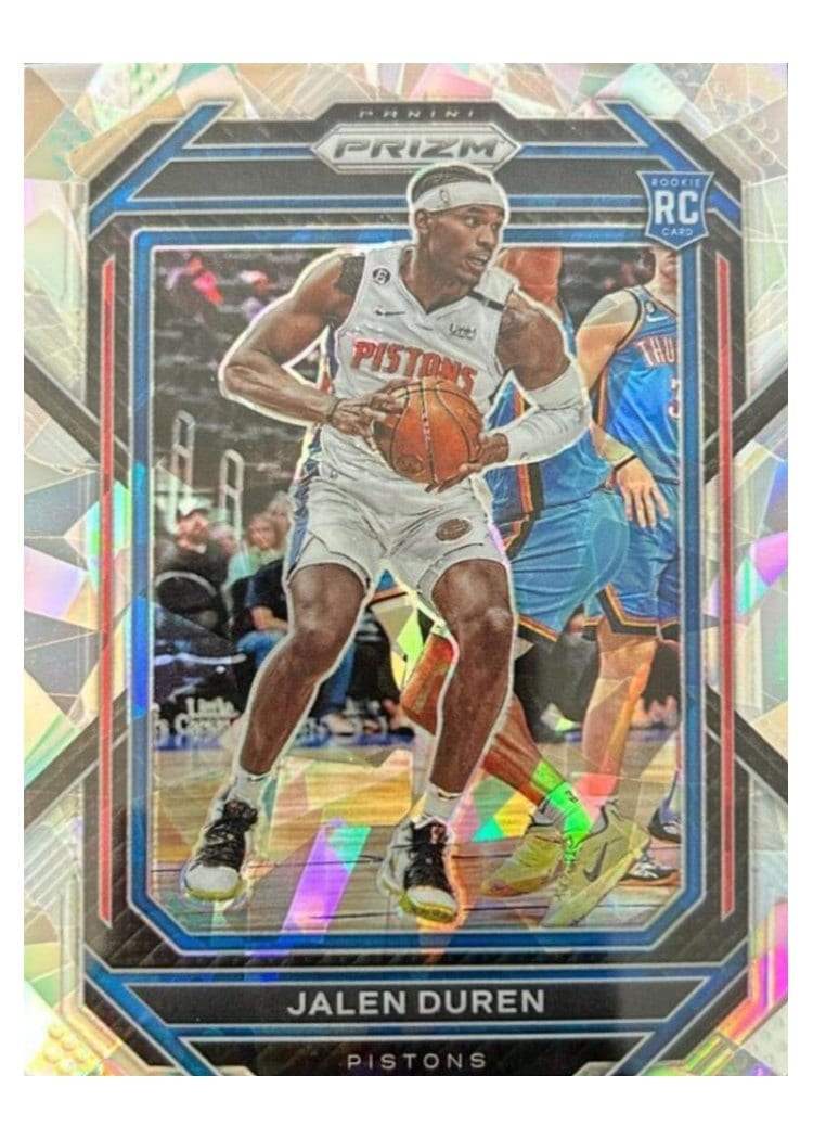 2022-23 Panini Prizm Base Set Jalen Duren Ice Prizm #239 card