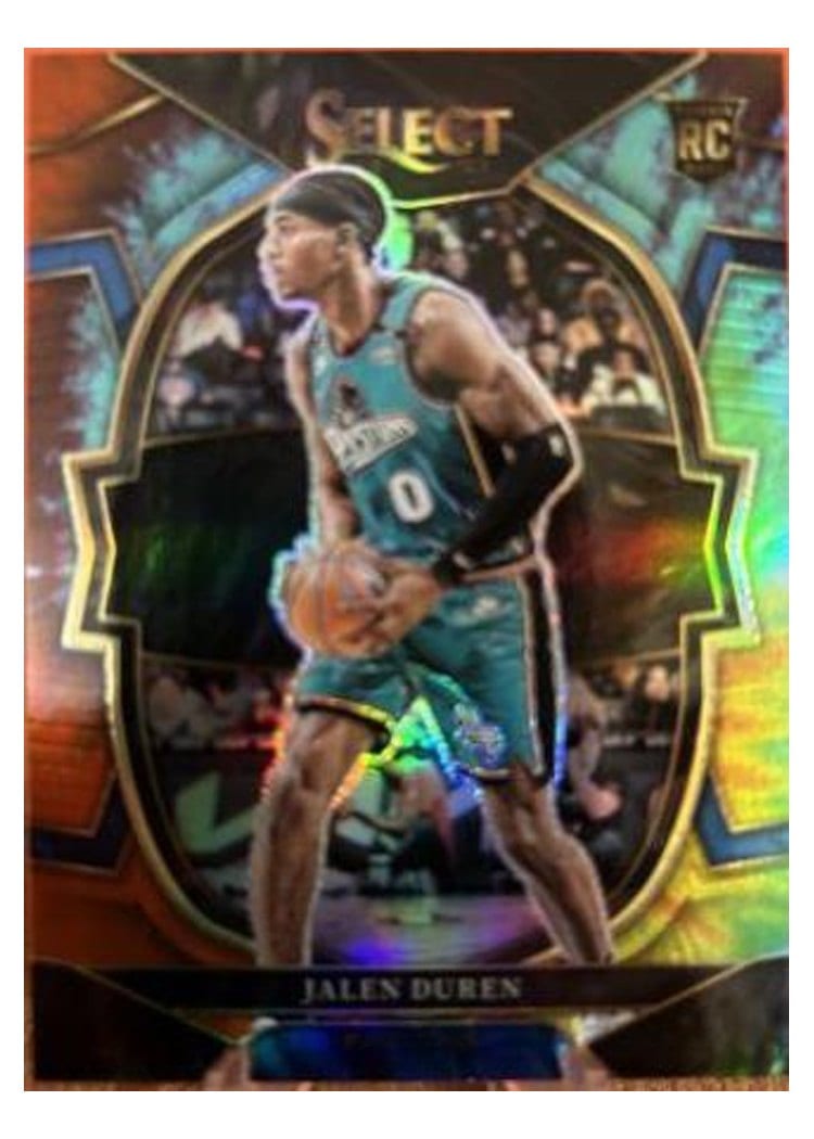2022-23 Panini Select Base Set Jalen Duren Tie Dye Prizm #286 card
