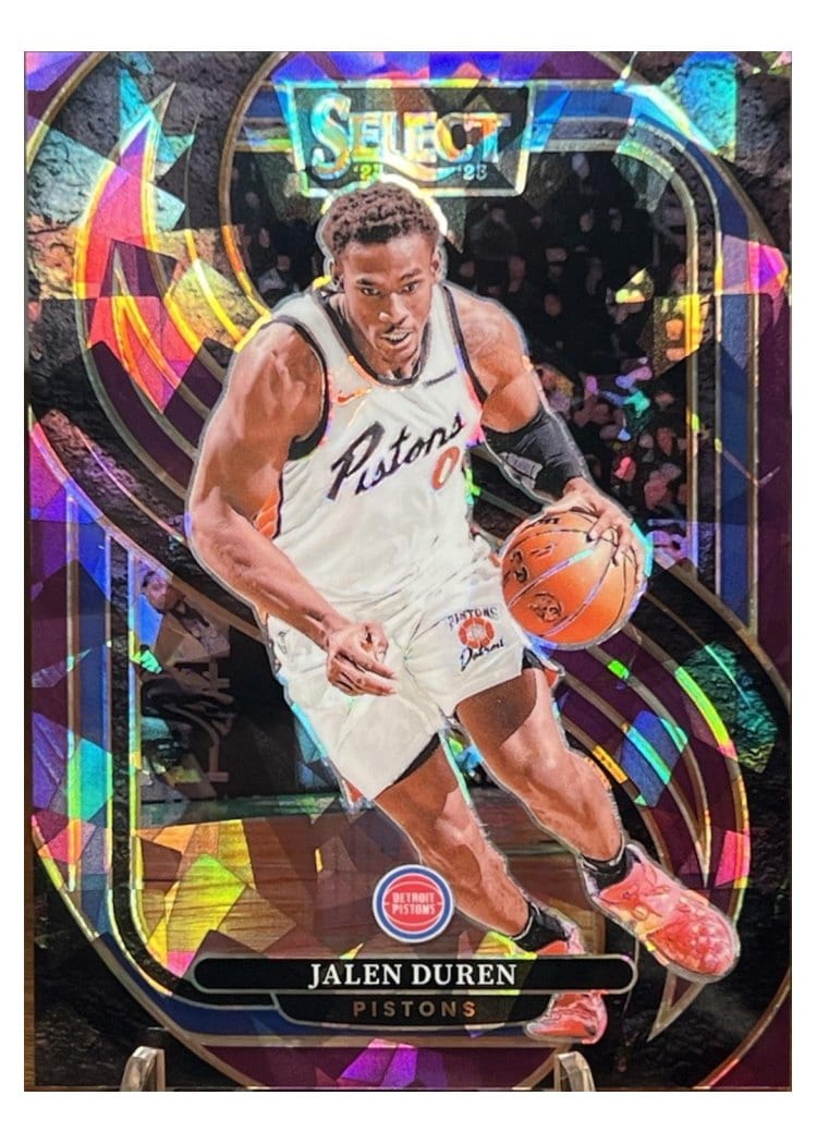 2024-25 Panini Select Base Set Jalen Duren Purple Prizm #160 card