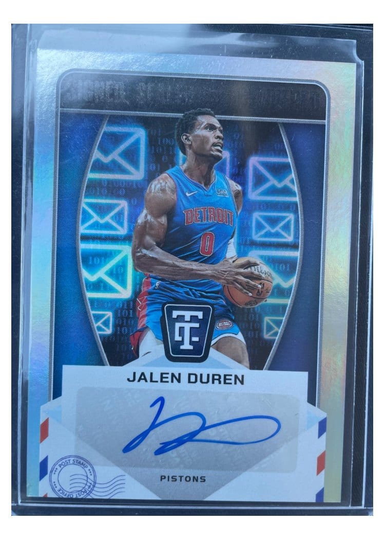2024-25 Panini Totally Certified Signed Sealed and Delivered Jalen Duren #SD-DUR card