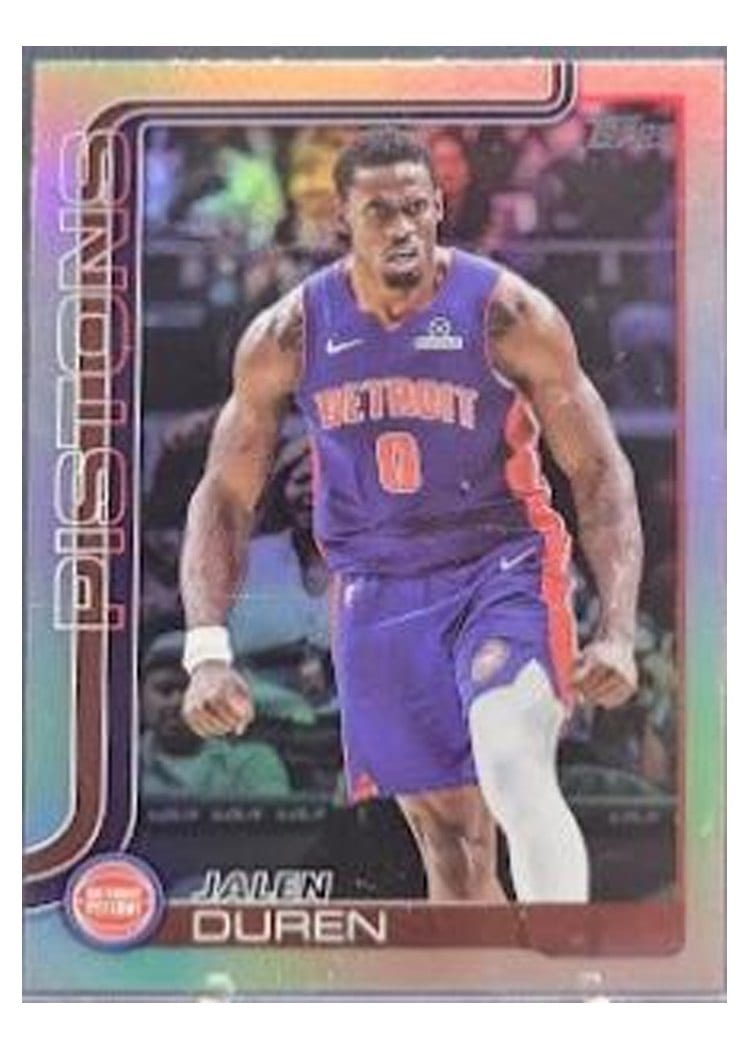 2025-26 Topps Base Set Jalen Duren Holo Foil #41 card