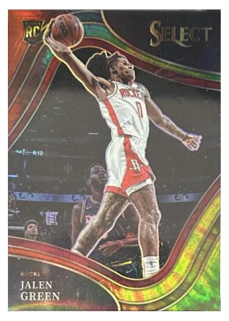 2021-22 Panini Select Base Set Jalen Green Tie Dye Prizm #234 card