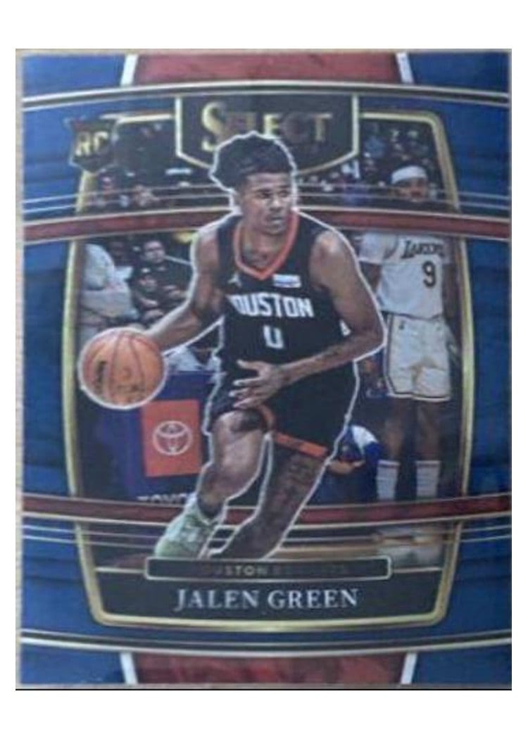 2021-22 Panini Select Base Set Jalen Green Blue Prizm #7 card