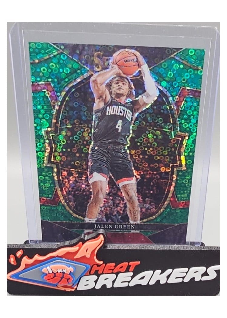 2022-23 Panini Select Base Set Jalen Green Green Disco Prizm #52 card