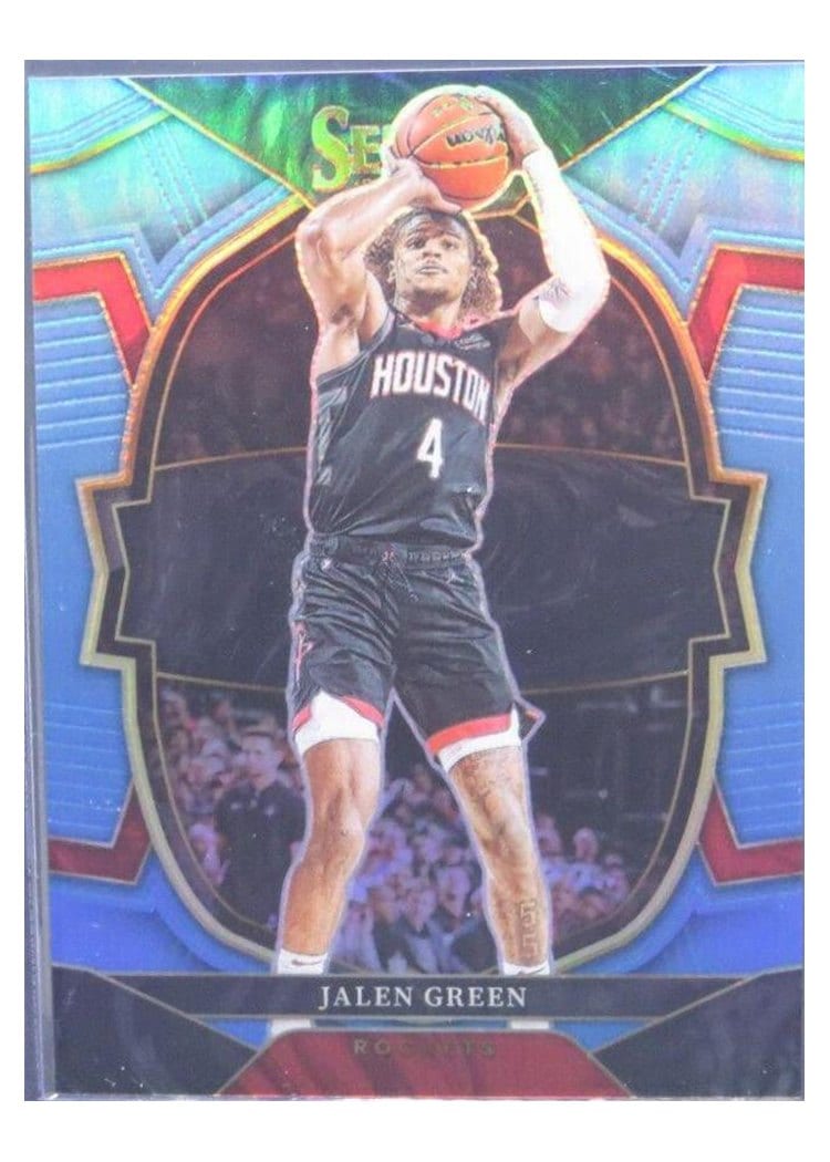 2022-23 Panini Select Base Set Jalen Green Light Blue Prizm #52 card