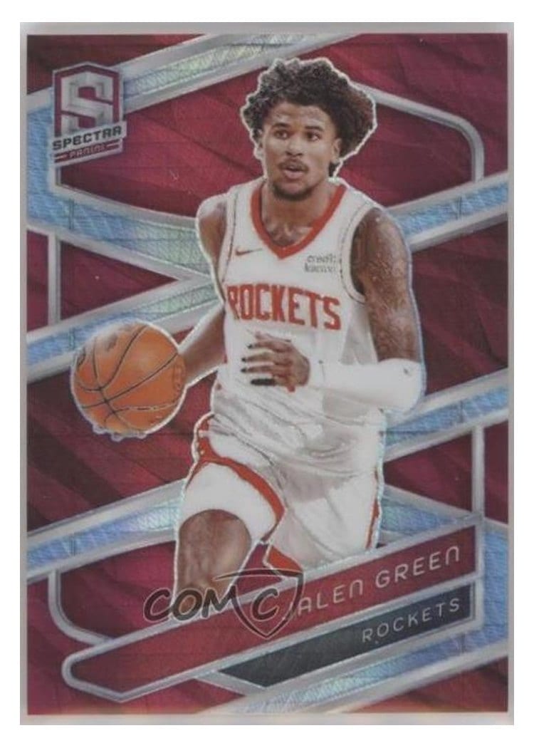 2023-24 Panini Spectra Base Set Jalen Green Red International #77 card