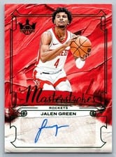 2024-25 Panini Court Kings Masterstrokes Autographs Jalen Green #MS-GRE