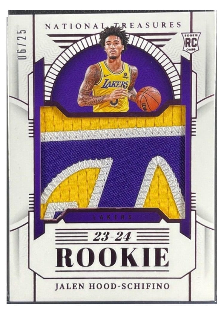 2023-24 Panini National Treasures Rookie Patches Jalen Hood-Schifino #156 card
