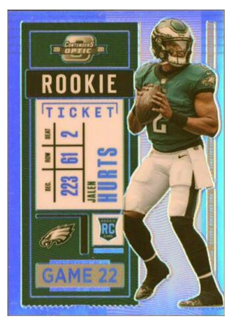 2020 Panini Contenders Optic Base Set Jalen Hurts #77 card