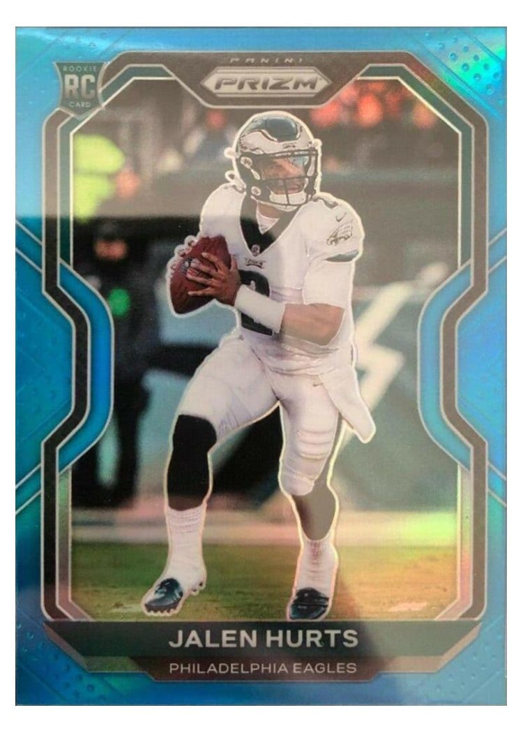 2020 Panini Prizm Jalen Hurts Light Blue #343 card