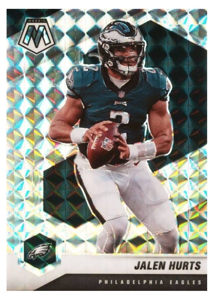 2021 Panini Mosaic Base Set Jalen Hurts #160 card