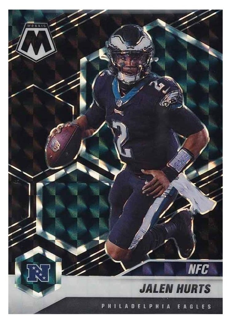 2021 Panini Mosaic Base Set Jalen Hurts #208 card