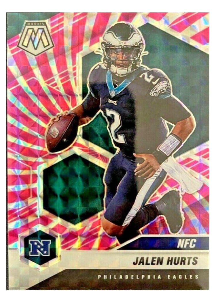 2021 Panini Mosaic Base Set Jalen Hurts #208 card