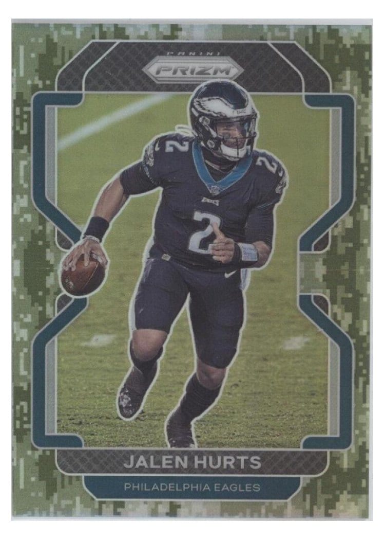 2021 Panini Prizm Base Set Jalen Hurts #221 card