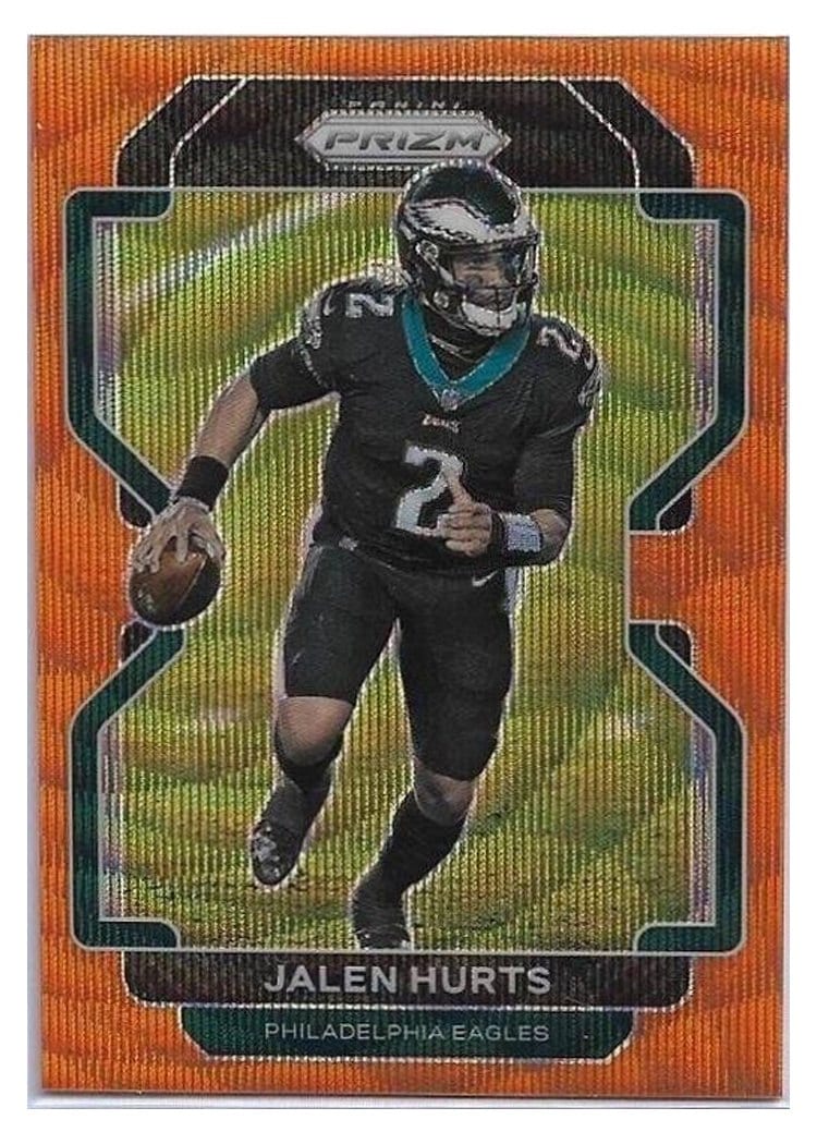 2021 Panini Prizm Base Set Jalen Hurts #221 card