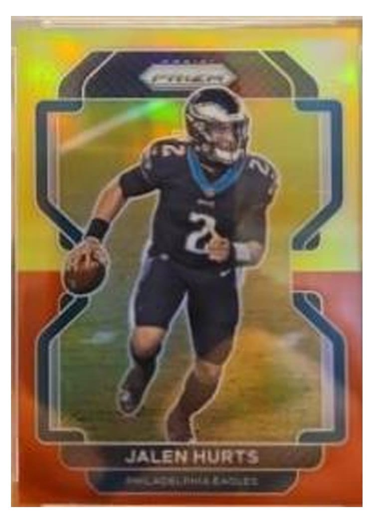 2021 Panini Prizm Base Set Jalen Hurts #221 card