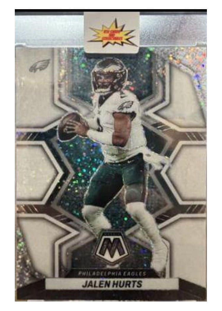 2022 Panini Mosaic Base Set Jalen Hurts White Sparkle #156 card