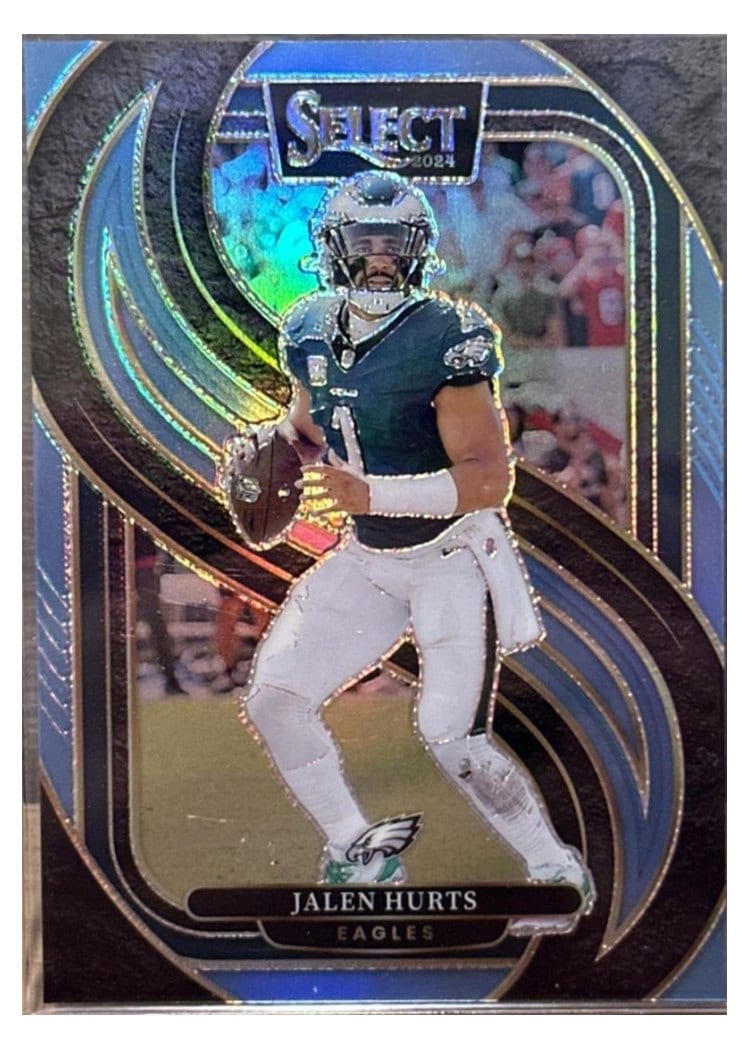 2024 Panini Select Jalen Hurts Light Blue Prizm #165 card