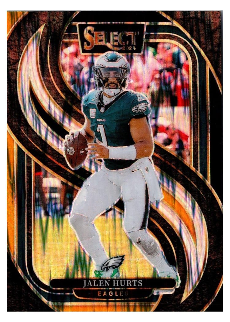 2024 Panini Select Jalen Hurts Black Prizm #165 card