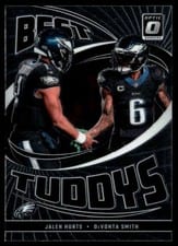 2024 Clearly Donruss Best Tuddys Jalen Hurts / DeVonta Smith #9 card