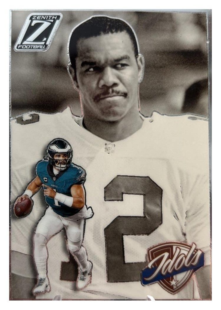 2024 Panini Zenith Idols Jalen Hurts / Randall Cunningham #2 card