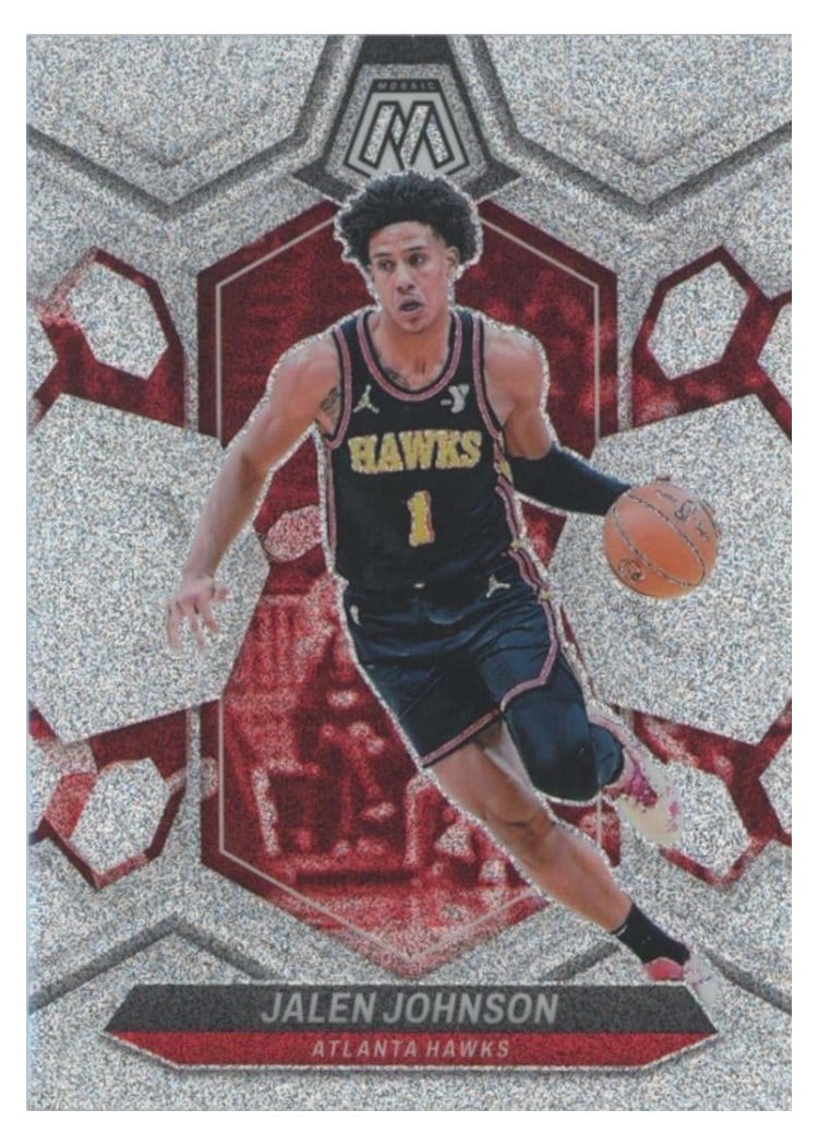 2023-24 Panini Mosaic Base Set Jalen Johnson Glitter #9 card