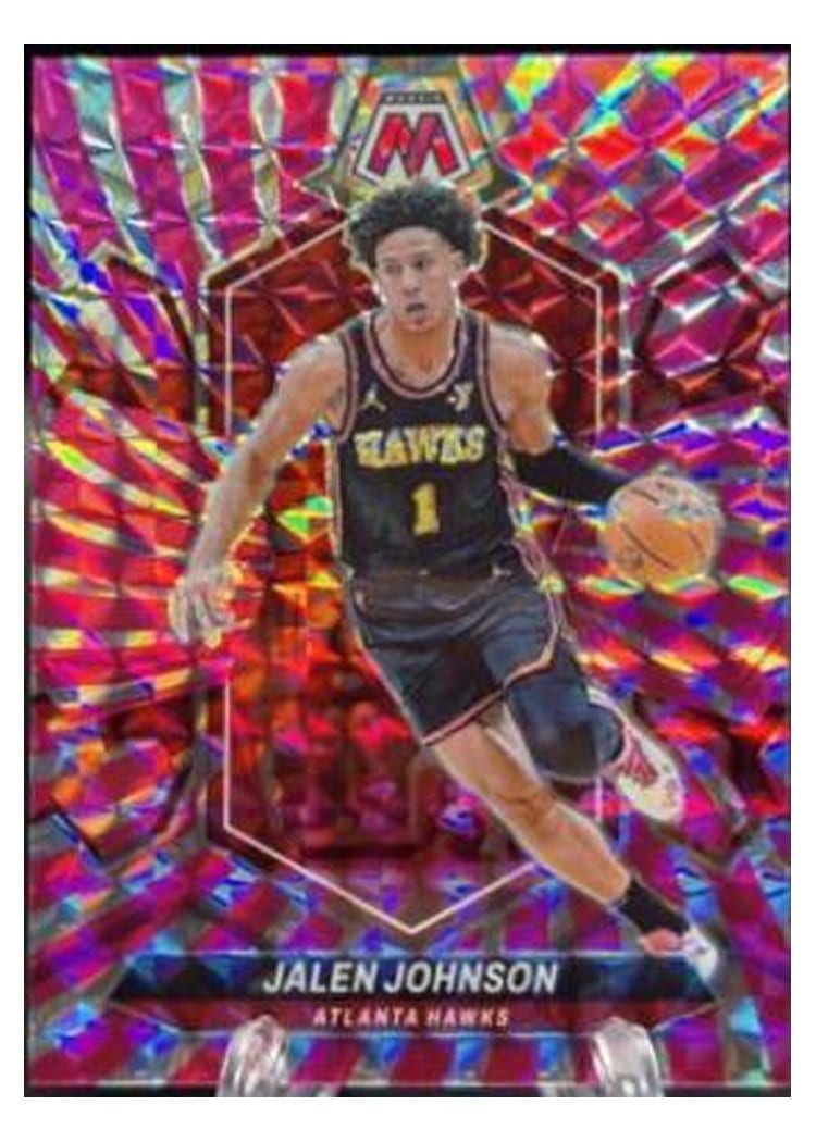 2023-24 Panini Mosaic Base Set Jalen Johnson Pink Swirl FOTL #9 card
