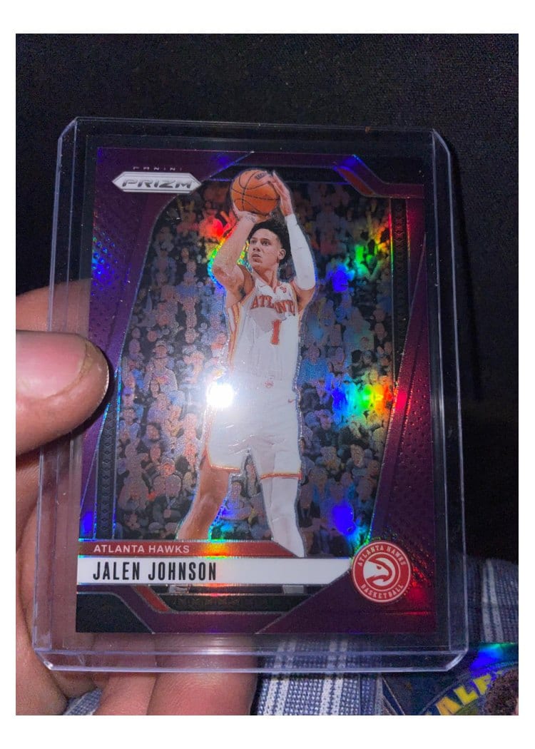 2024-25 Panini Prizm Base Set Jalen Johnson #120 card
