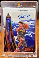 2024-25 Panini Select In Flight Signatures Jalen Johnson #IFS-JJN card