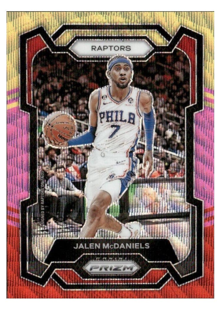 2023-24 Panini Prizm Base Set Jalen McDaniels Multi Wave #291 card