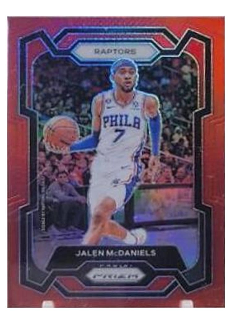 2023-24 Panini Prizm Base Set Jalen McDaniels Red #291 card