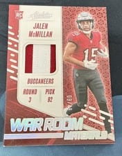2024 Panini Absolute War Room Materials Jalen McMillan #WRM-JMN card