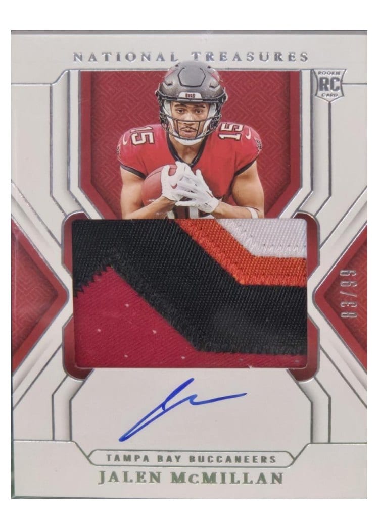 2024 Panini National Treasures Base Set Jalen McMillan #188 card
