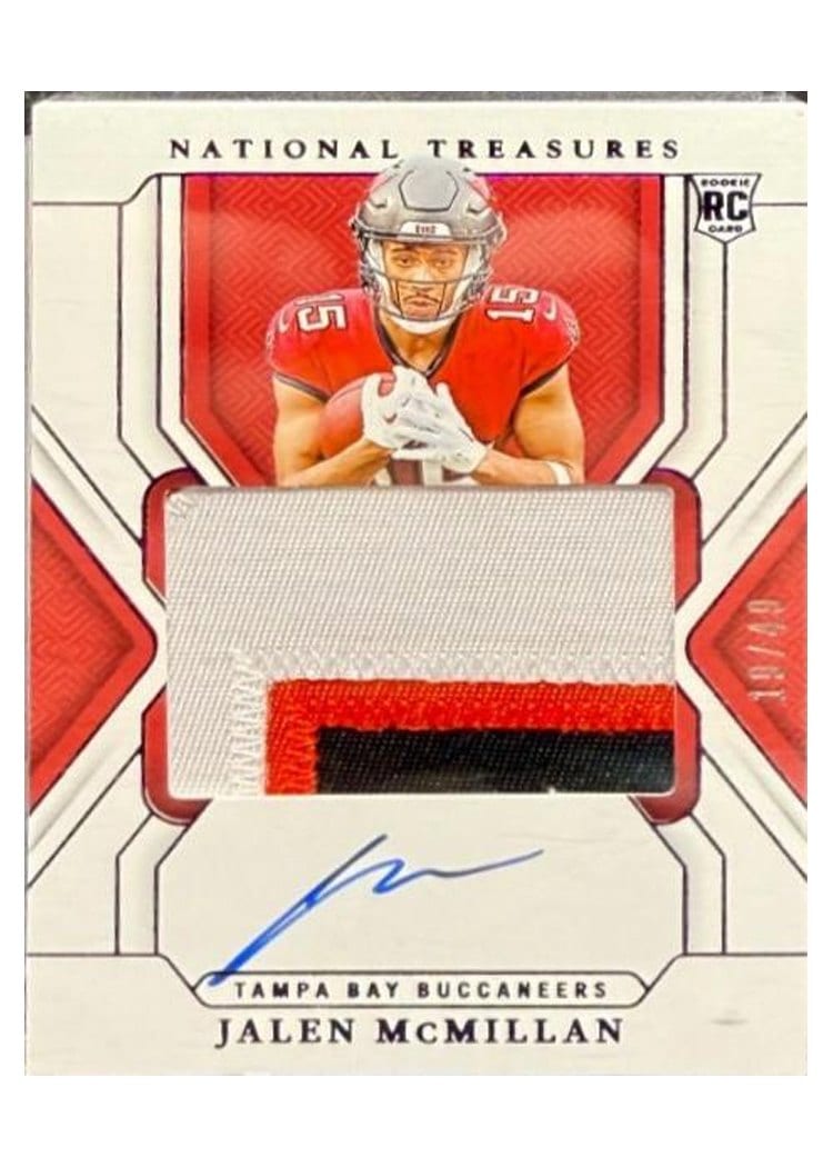 2024 Panini National Treasures Base Set Jalen McMillan #188 card