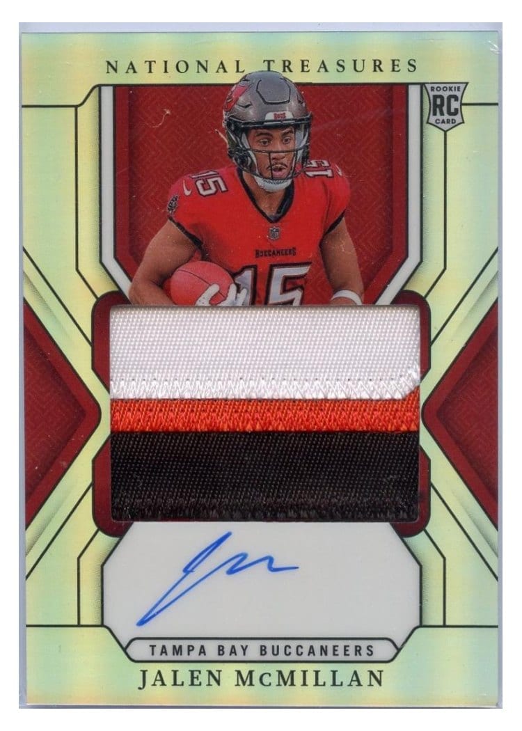 2024 Panini National Treasures Base Set Jalen McMillan #188 card