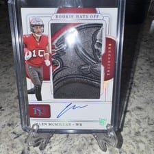 2024 Panini National Treasures Rookie Hats Off Signatures Jalen McMillan #26 card