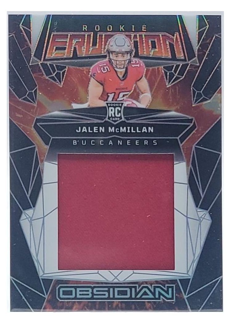 2024 Panini Obsidian Rookie Eruption Materials Jalen McMillan #17 card