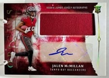 2024 Panini Origins Rookie Jumbo Jersey Autographs Jalen McMillan #RJA-JML card