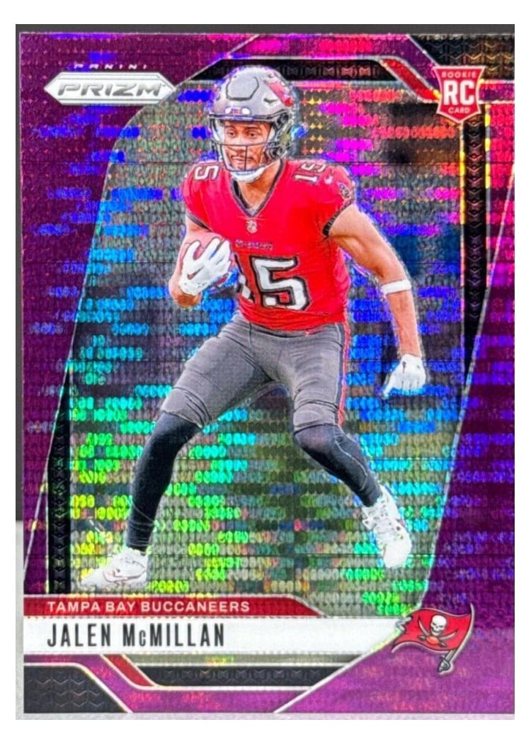 2024 Panini Prizm Base Set Jalen McMillan Purple Pulsar #338 card