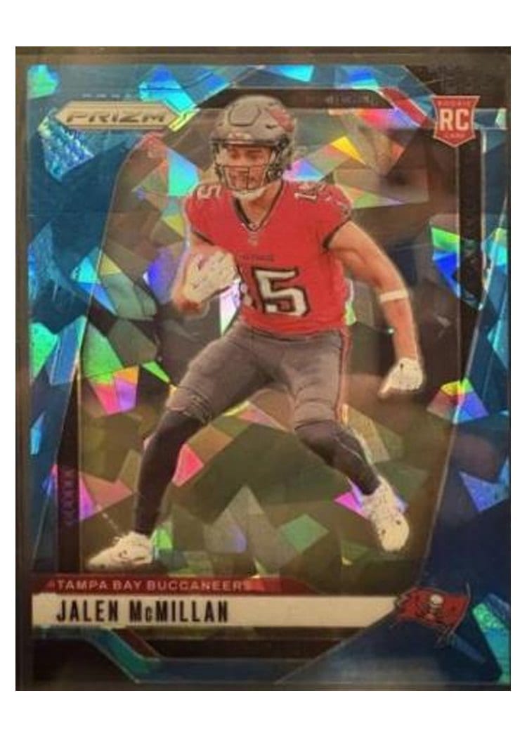 2024 Panini Prizm Base Set Jalen McMillan Blue Ice #338 card