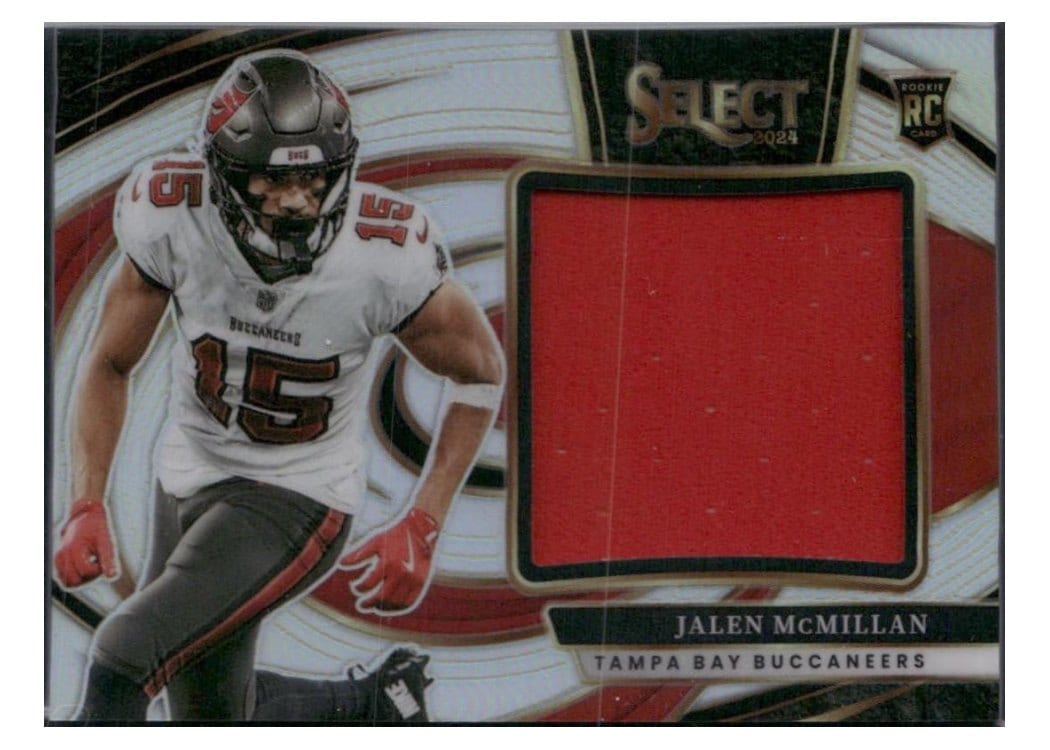 2024 Panini Select Jumbo Rookie Swatch Jalen McMillan #14 card