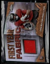 2024 Topps Chrome First Year Fabric Relics Jalen McMillan #FYF-JM card