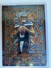 2025 Panini Mosaic Stained Glass Oversized Jalen Milroe #23 card
