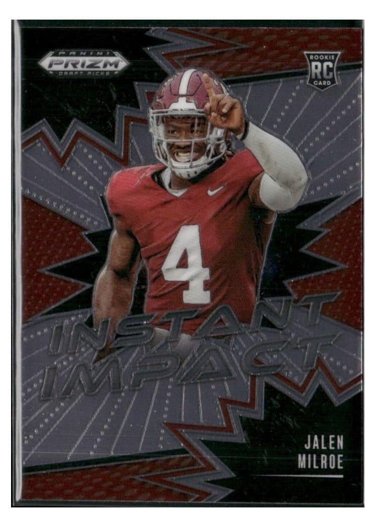 2025 Panini Prizm Draft Picks Instant Impact Jalen Milroe #9 card
