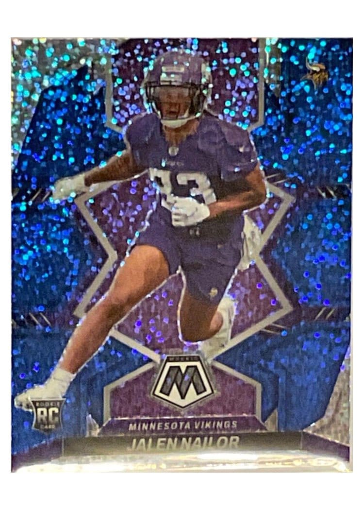 2022 Panini Mosaic Base Set Jalen Nailor Blue Sparkle #347 card
