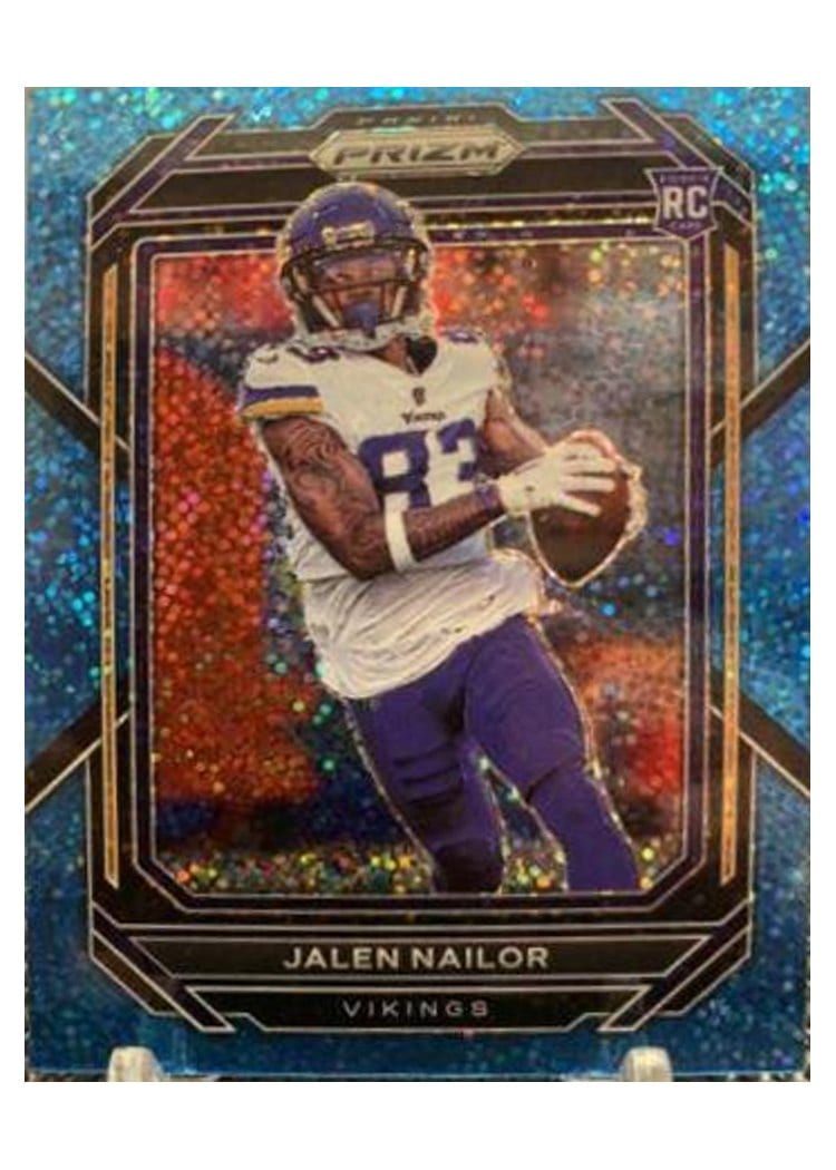 2022 Panini Prizm Base Set Jalen Nailor Blue Sparkle #358 card