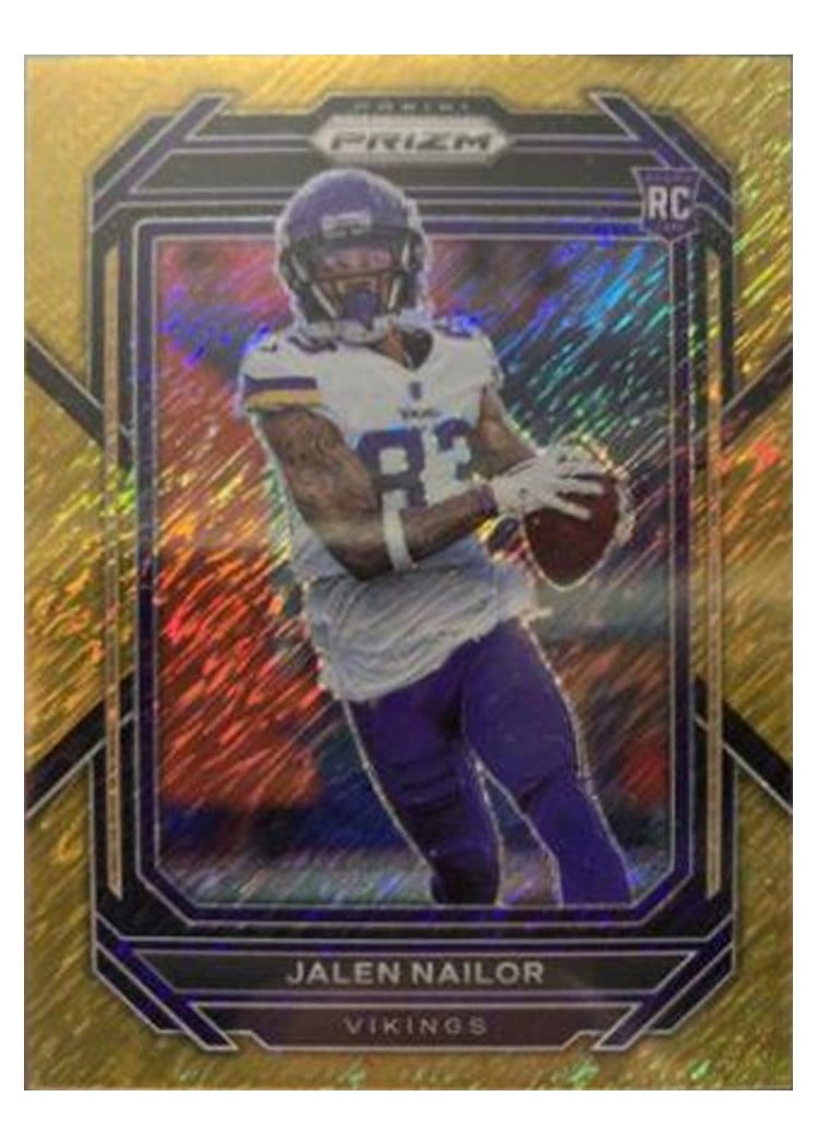 2022 Panini Prizm Base Set Jalen Nailor Gold Shimmer #358 card