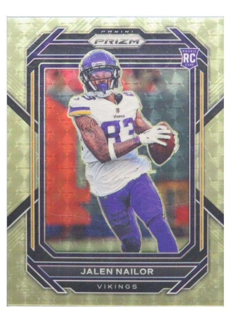 2022 Panini Prizm Base Set Jalen Nailor Gold Vinyl #358 card
